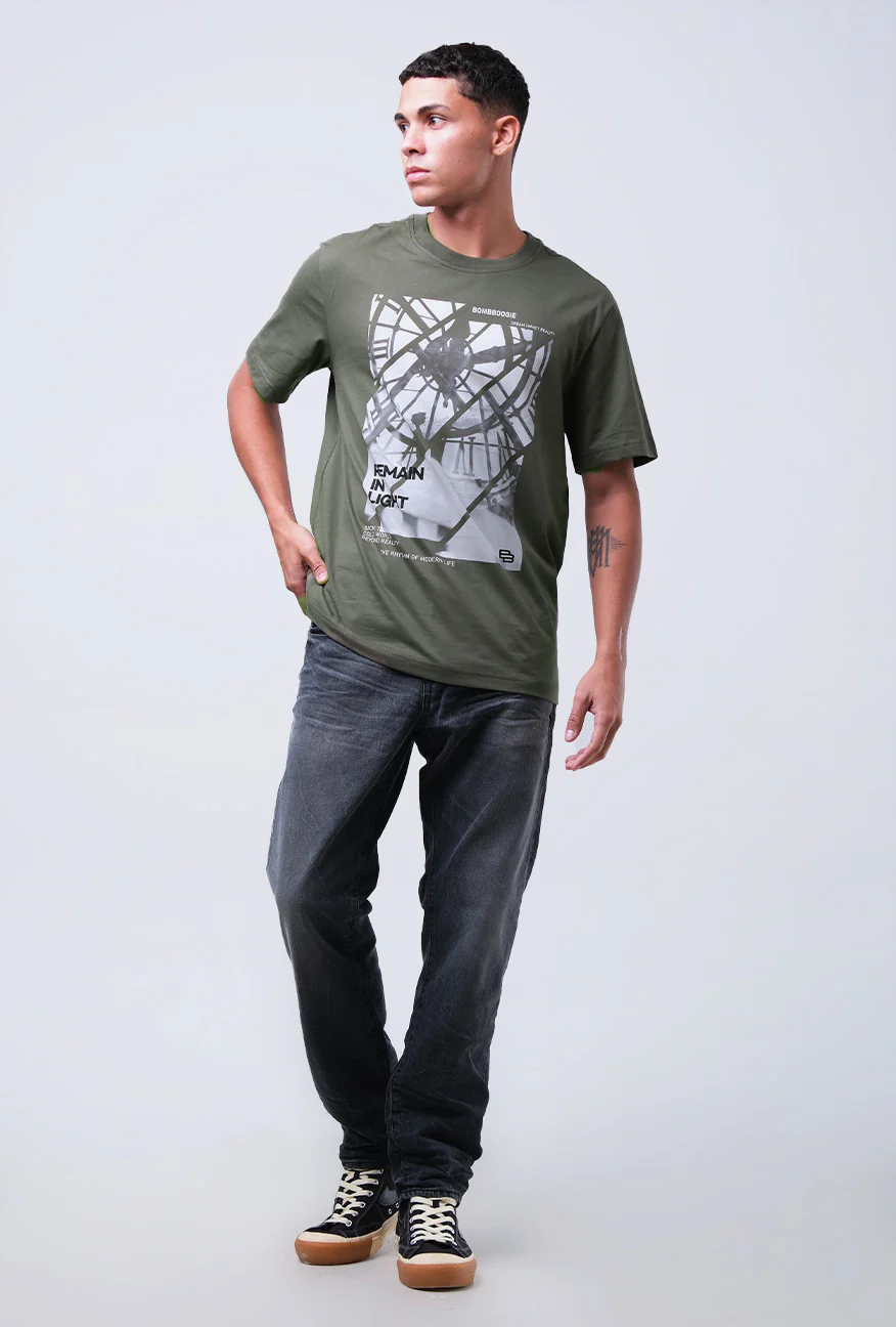 T-Shirt Lengan Pendek Regular Camaro Green 2.0 - Image 3
