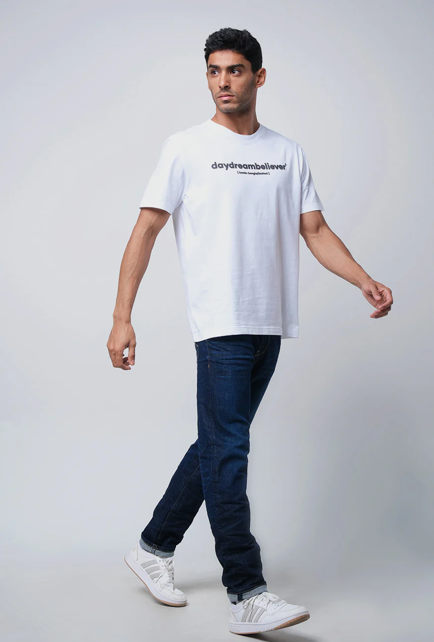 T-Shirt Lengan Pendek Regular Cleo Offwhite - Image 3