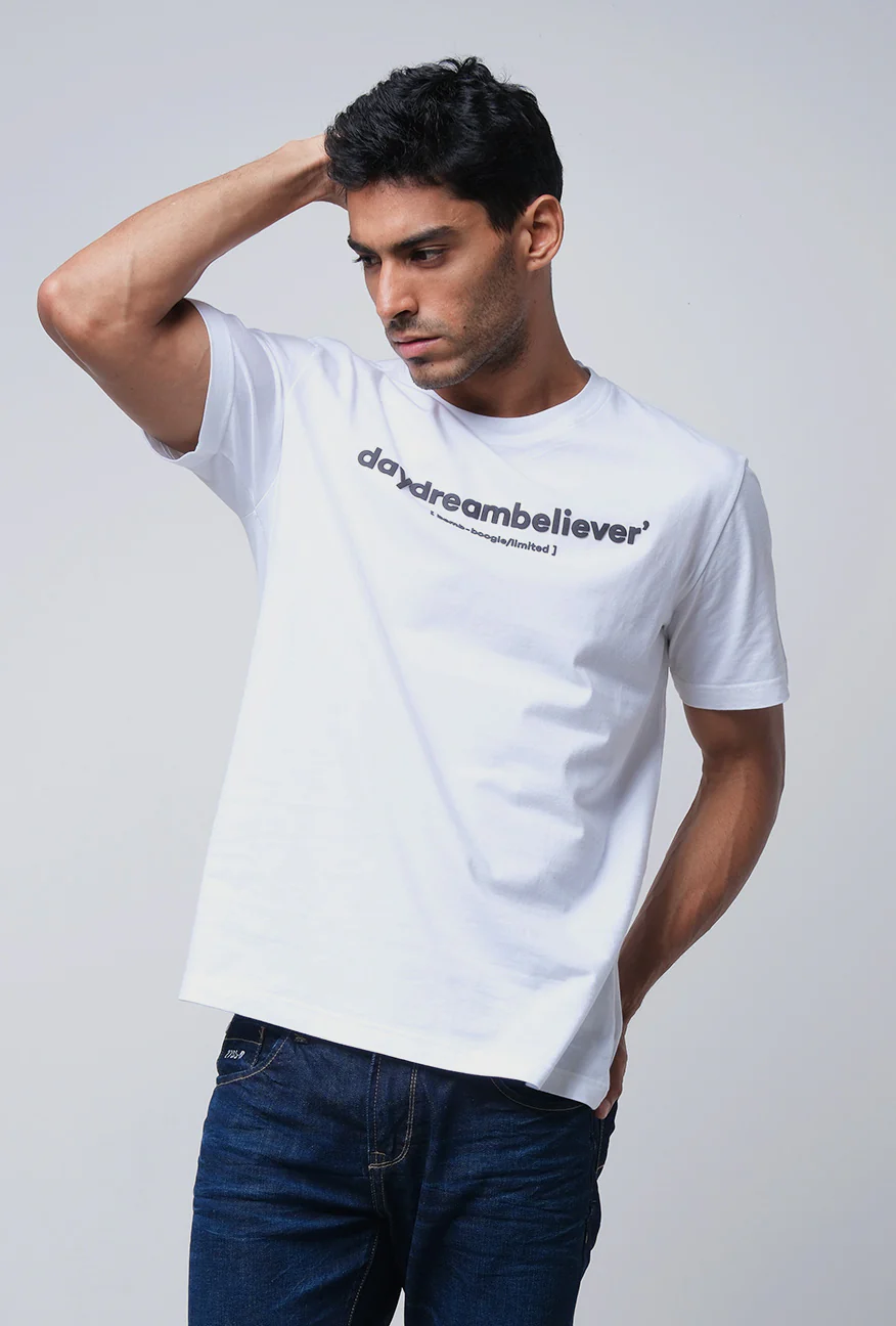 T-Shirt Lengan Pendek Regular Cleo Offwhite - Image 4