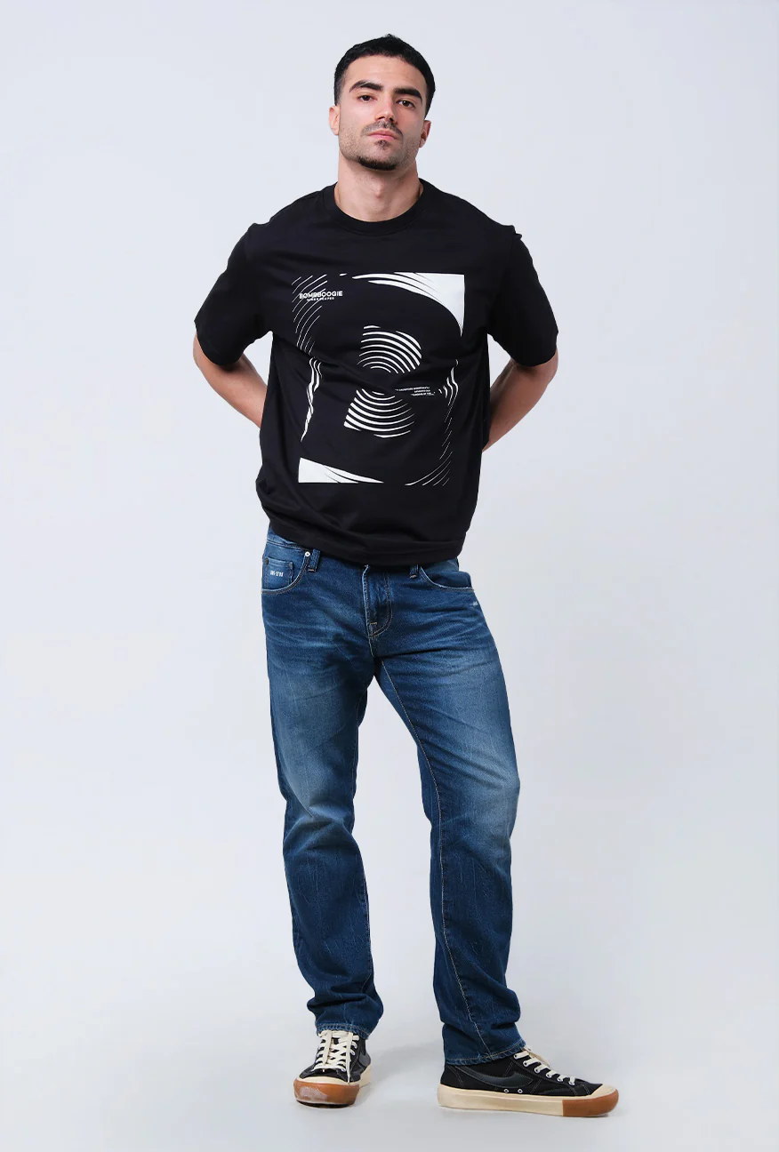 T-Shirt Lengan Pendek Regular Cortiz Black 2.0 - Image 2