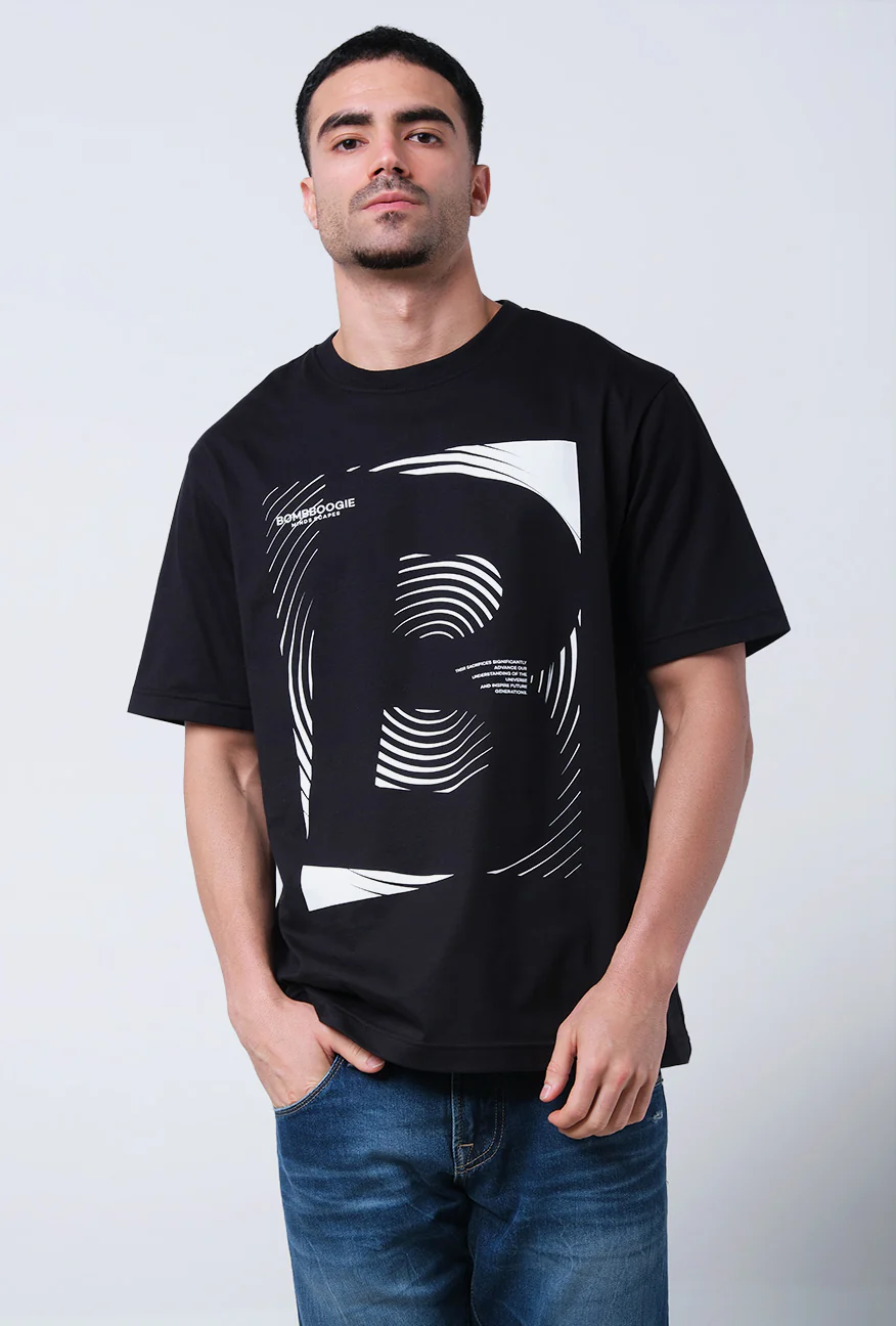 T-Shirt Lengan Pendek Regular Cortiz Black 2.0 - Image 4