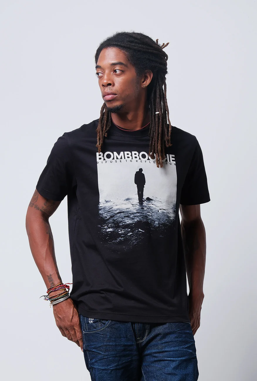 T-Shirt Lengan Pendek Regular Crowe Black
