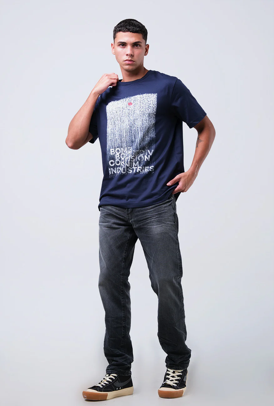 T-Shirt Lengan Pendek Regular Curby Dark Navy 2.0 - Image 2