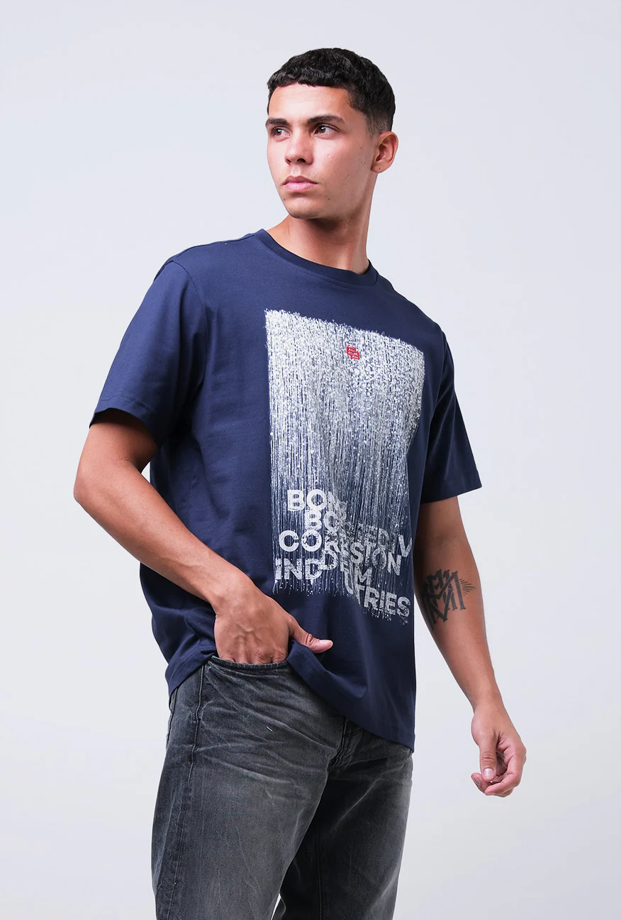 T-Shirt Lengan Pendek Regular Curby Dark Navy 2.0 - Image 3