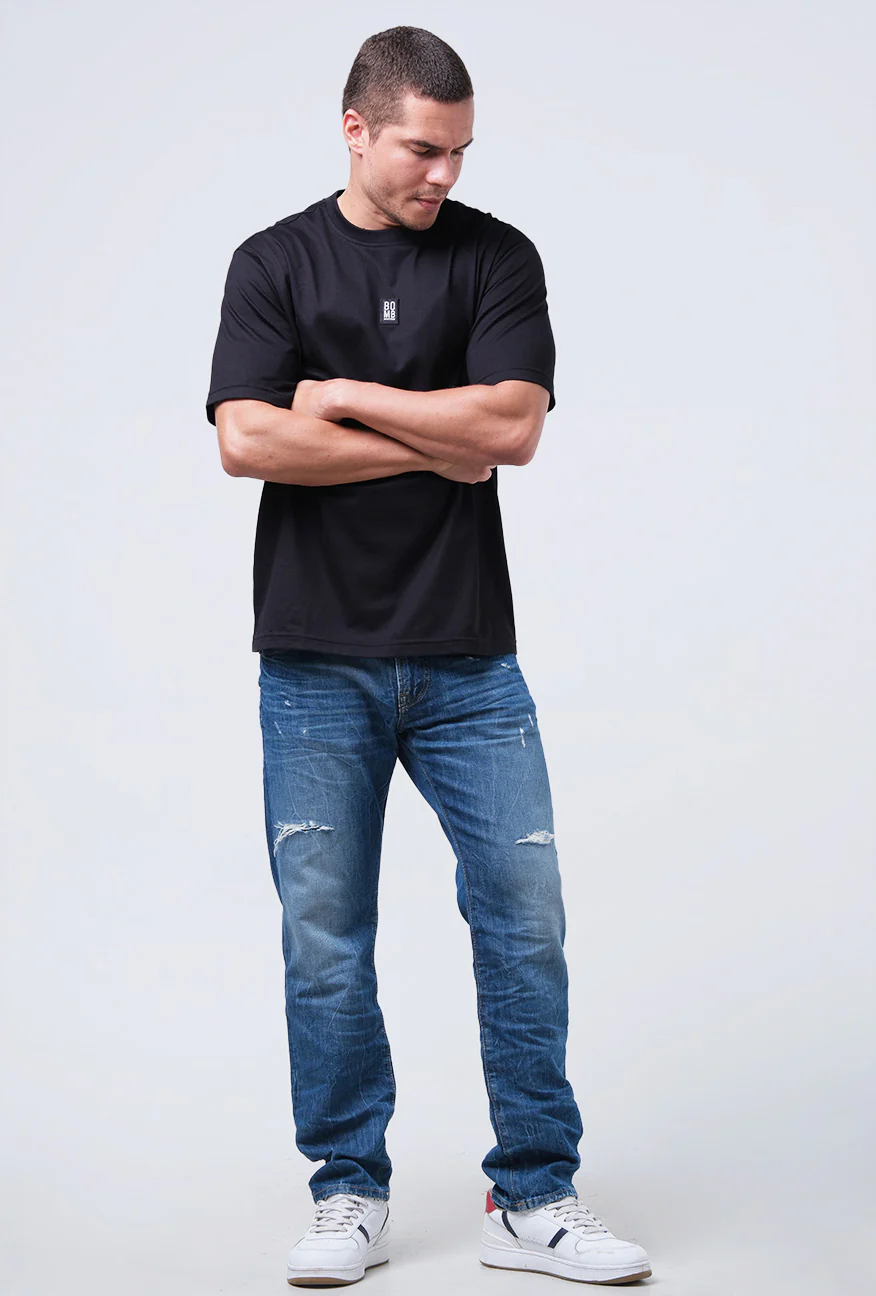 T-Shirt Lengan Pendek Regular Devergree Black - Image 2