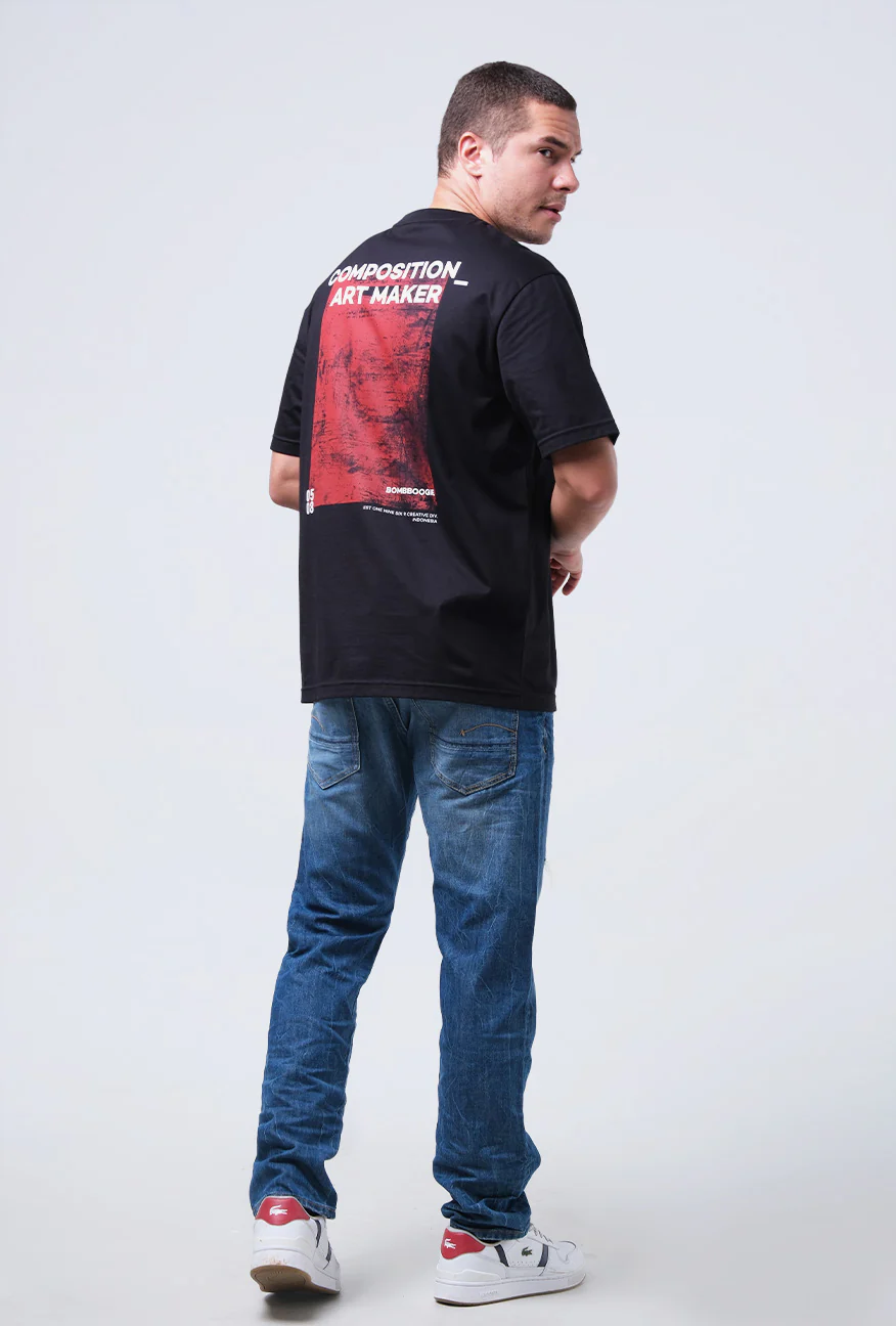 T-Shirt Lengan Pendek Regular Devergree Black - Image 3