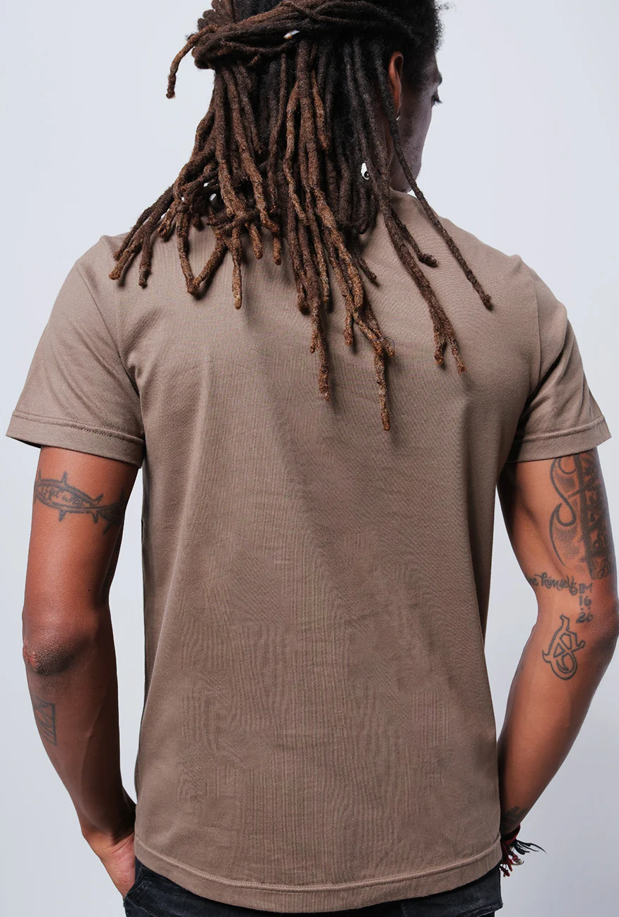 T-Shirt Lengan Pendek Regular Everyl Brown - Image 4
