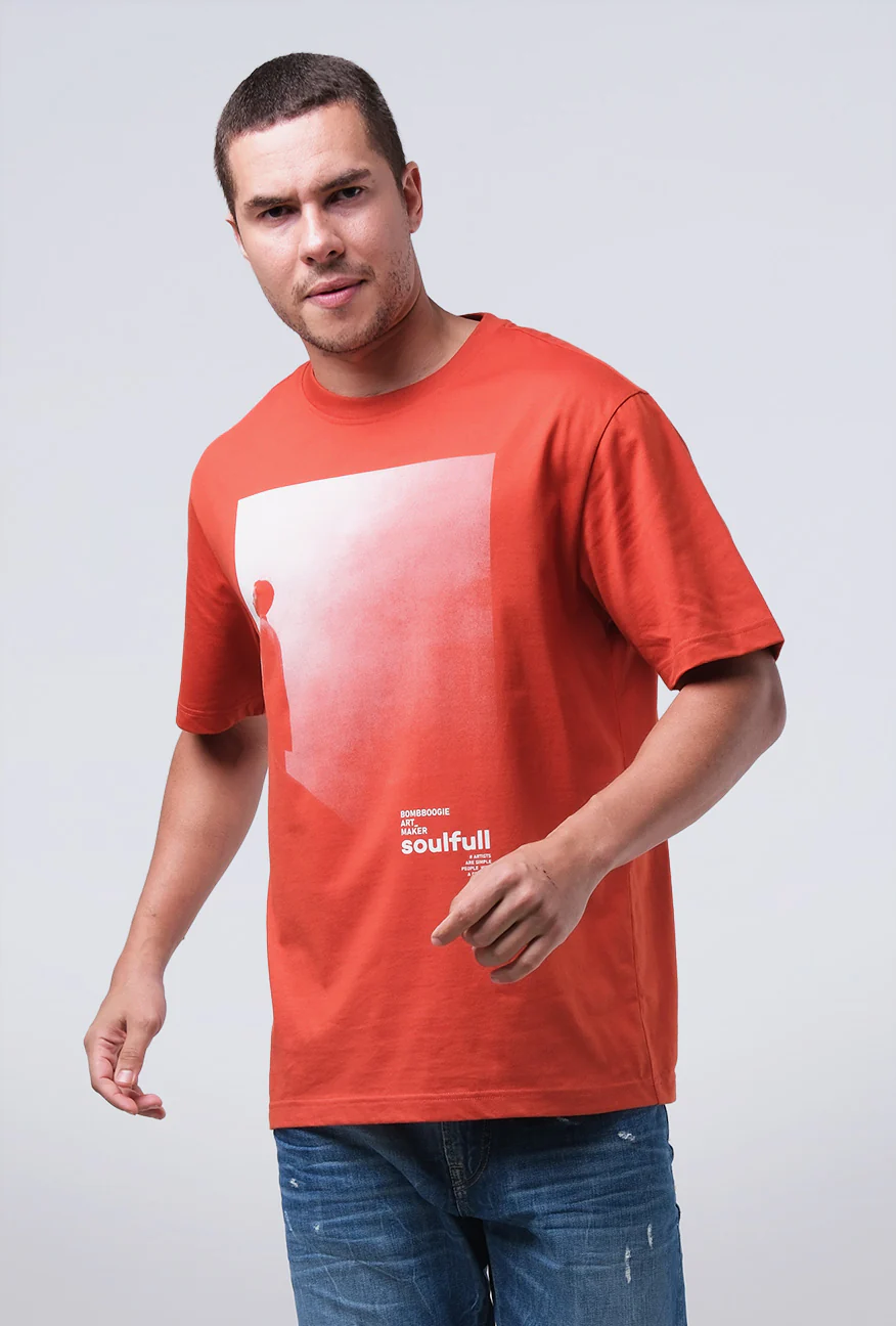 T-Shirt Lengan Pendek Regular Francy Dark Orange 2.0 - Image 2