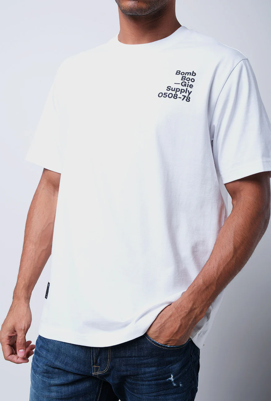 T-Shirt Lengan Pendek Regular Geranian Offwhite 2.0 - Image 4