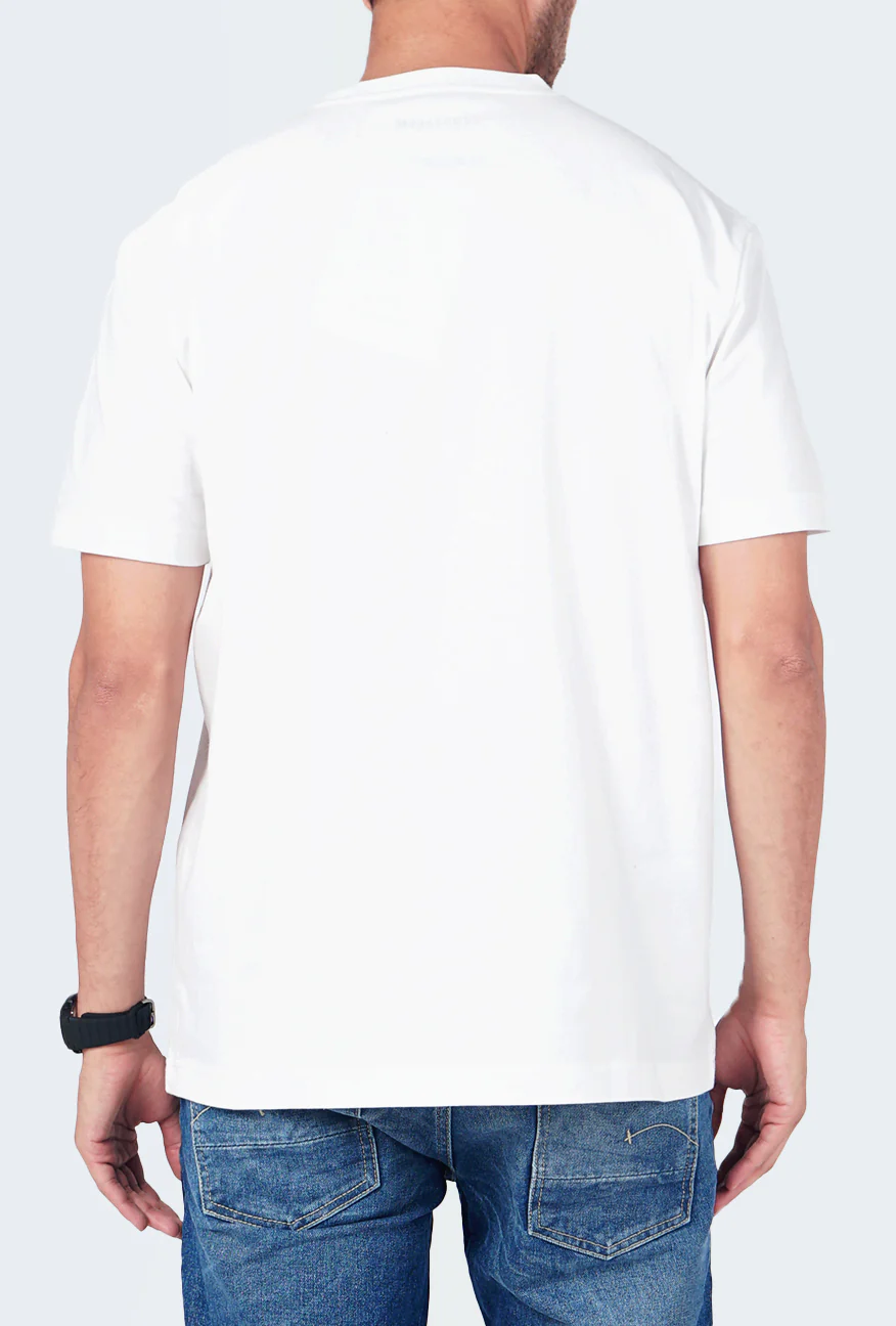 T-Shirt Lengan Pendek Regular Glynn Offwhite - Image 4