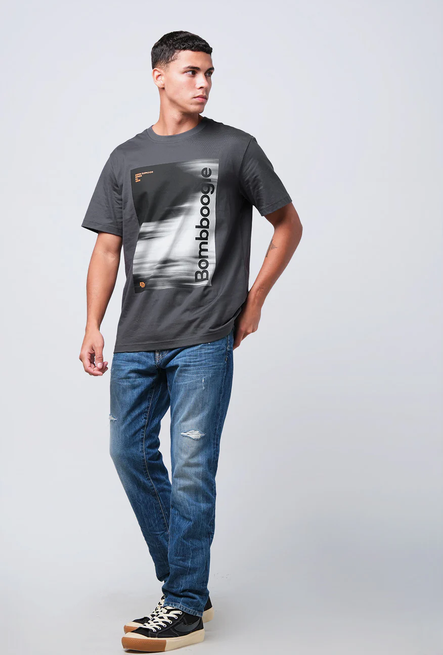 T-Shirt Lengan Pendek Regular Greivo Dark Grey 2.0 - Image 3