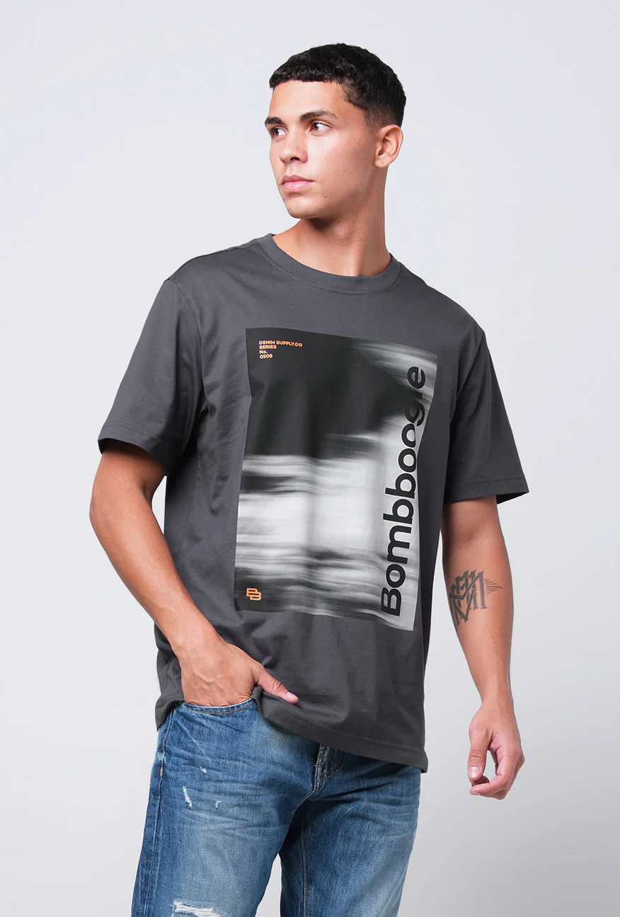 T-Shirt Lengan Pendek Regular Greivo Dark Grey 2.0 - Image 4