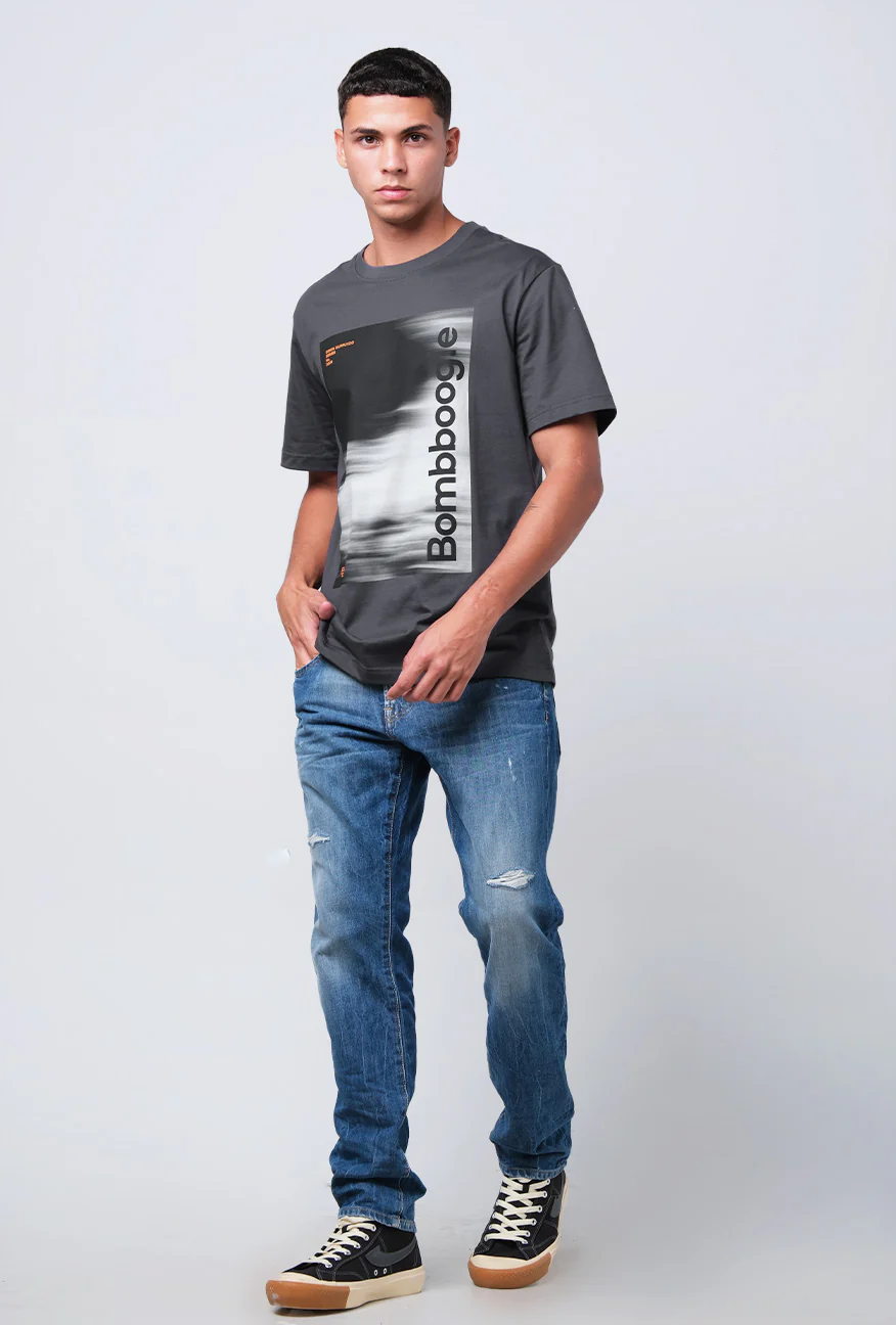 T-Shirt Lengan Pendek Regular Greivo Dark Grey 2.0 - Image 5