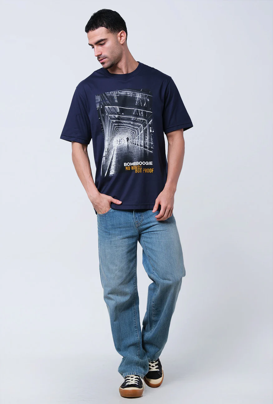 T-Shirt Lengan Pendek Regular Gysmic Dark Navy 2.0 - Image 2