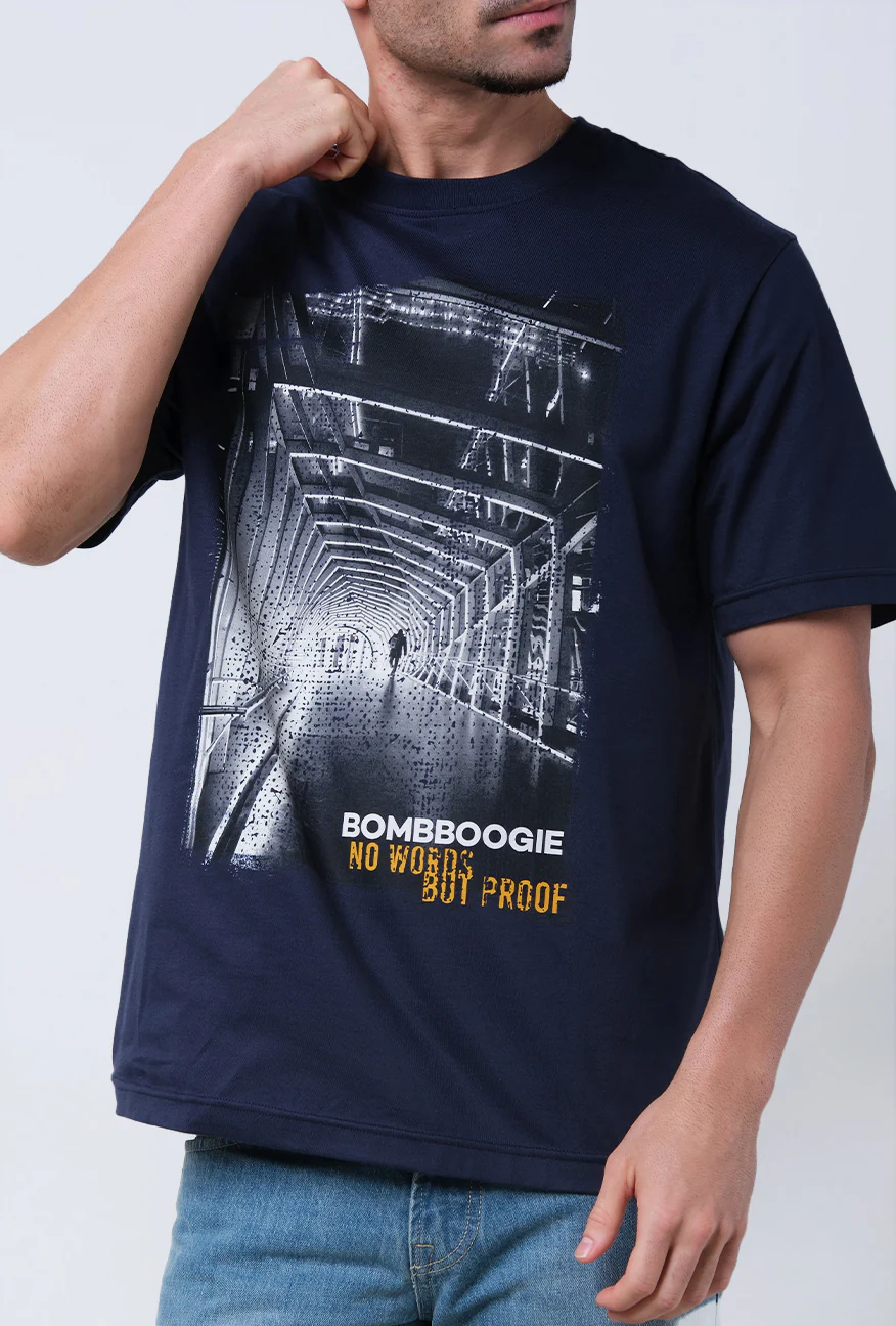 T-Shirt Lengan Pendek Regular Gysmic Dark Navy 2.0 - Image 4