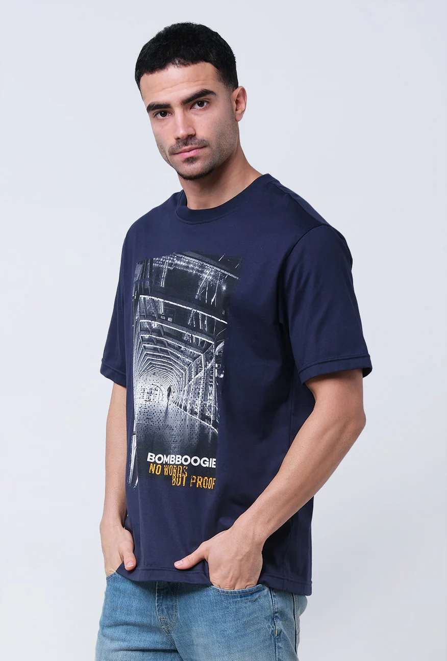 T-Shirt Lengan Pendek Regular Gysmic Dark Navy 2.0 - Image 5