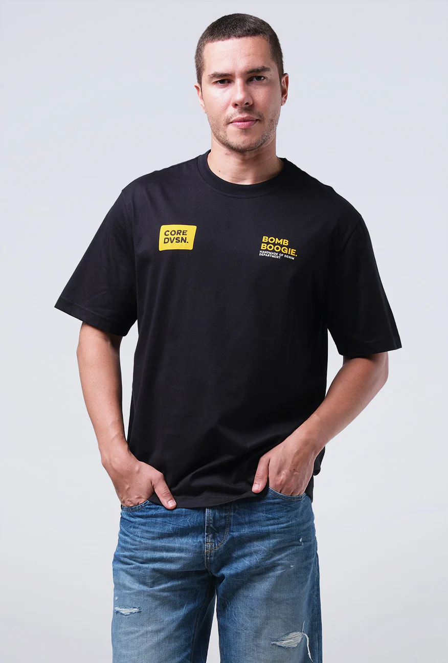 T-Shirt Lengan Pendek Regular Hayward Black 2.0