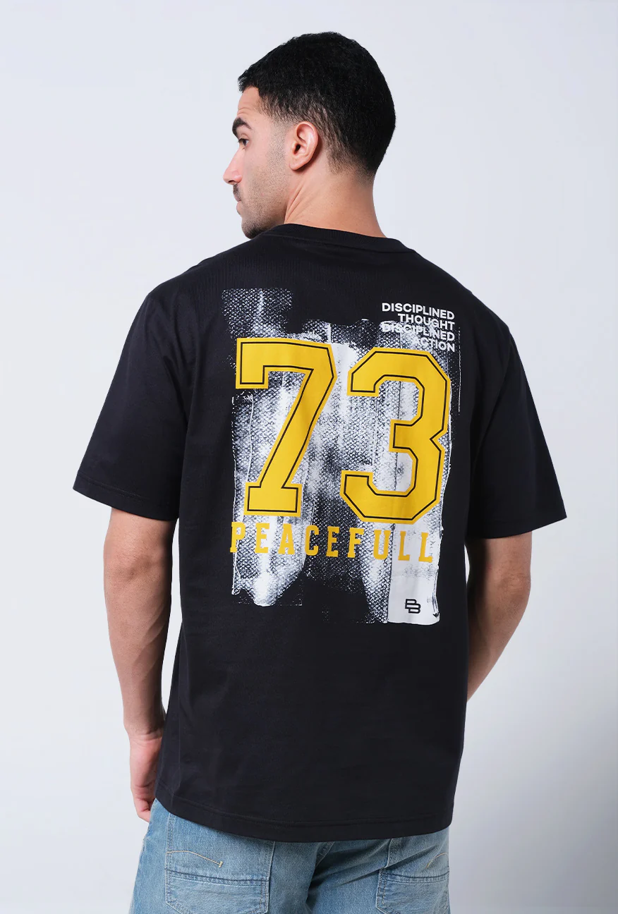 T-Shirt Lengan Pendek Regular Heliot Black