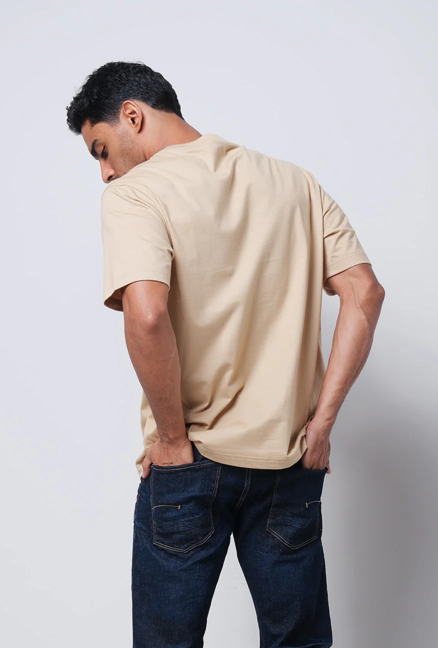 T-Shirt Lengan Pendek Regular Hemphill Light Brown 2.0 - Image 4