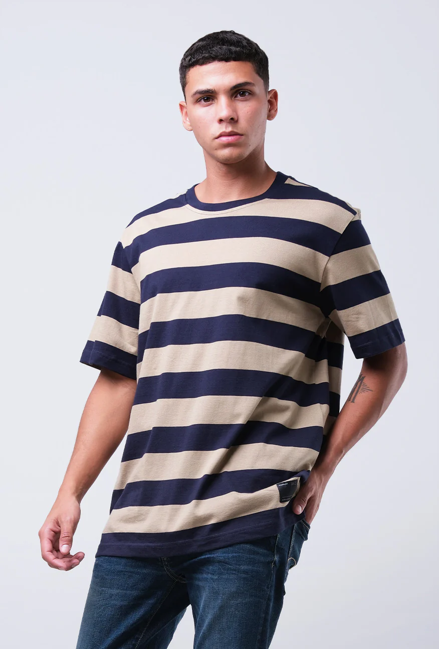 T-Shirt Lengan Pendek Regular Hermo Khaki Navy Regular 2.0 - Image 3