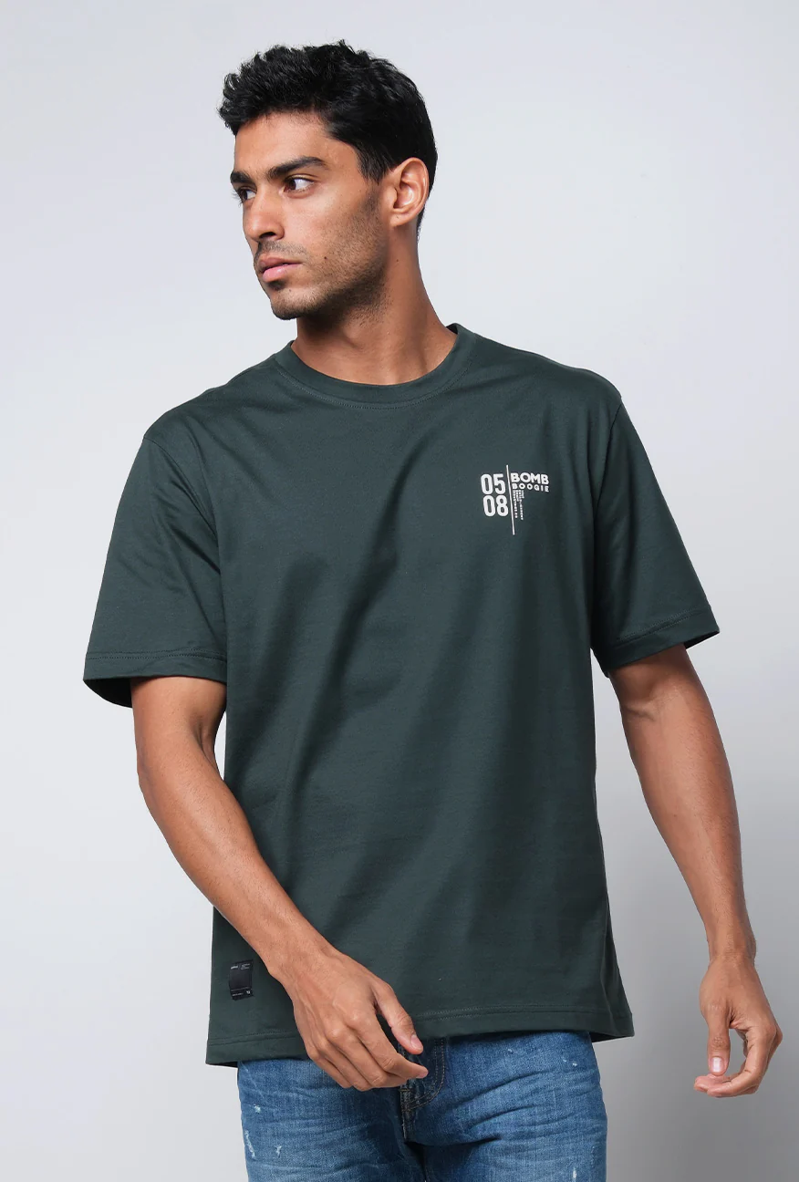 T-Shirt Lengan Pendek Regular Jeremy Dark Green 2.0 - Image 2