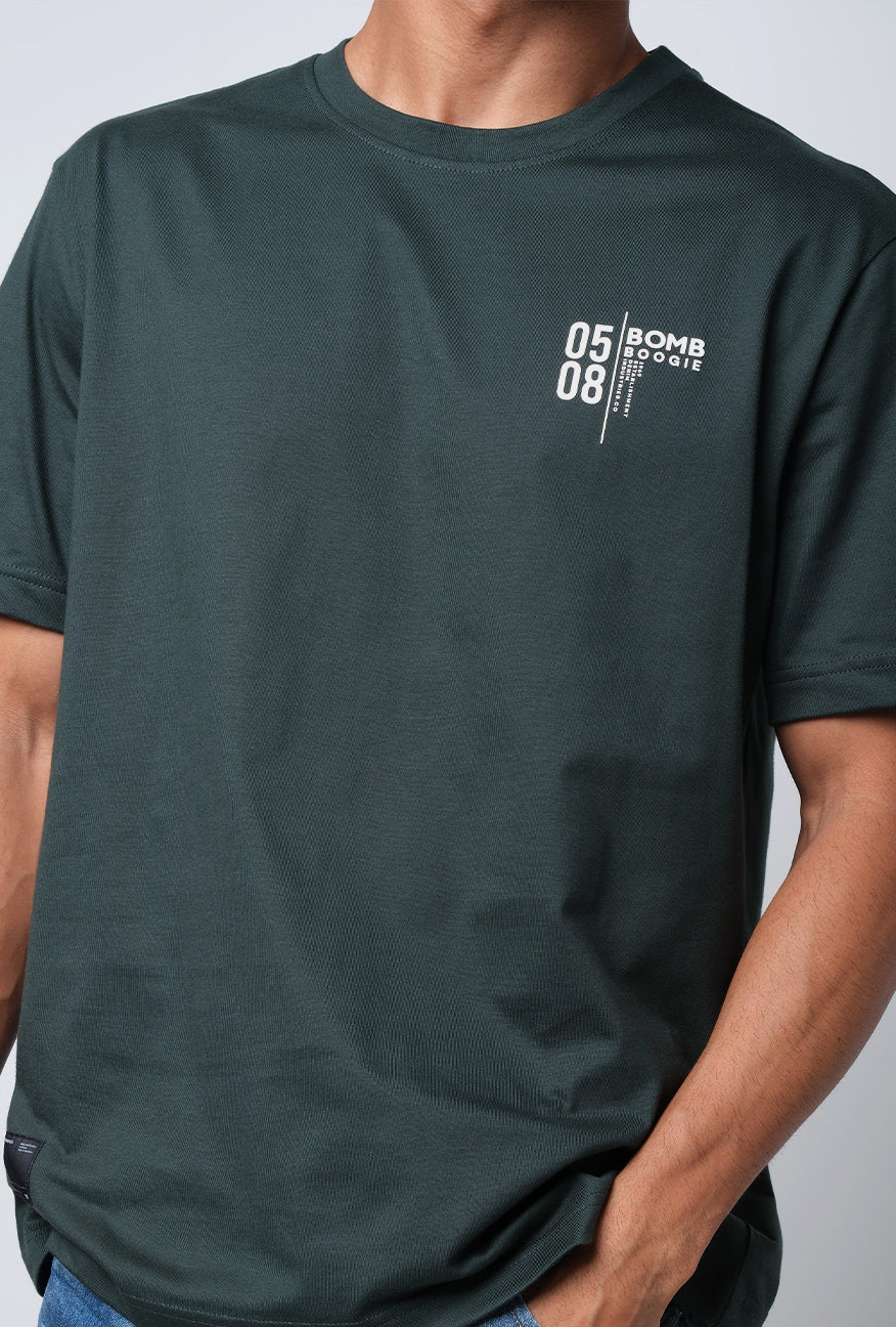 T-Shirt Lengan Pendek Regular Jeremy Dark Green 2.0 - Image 4