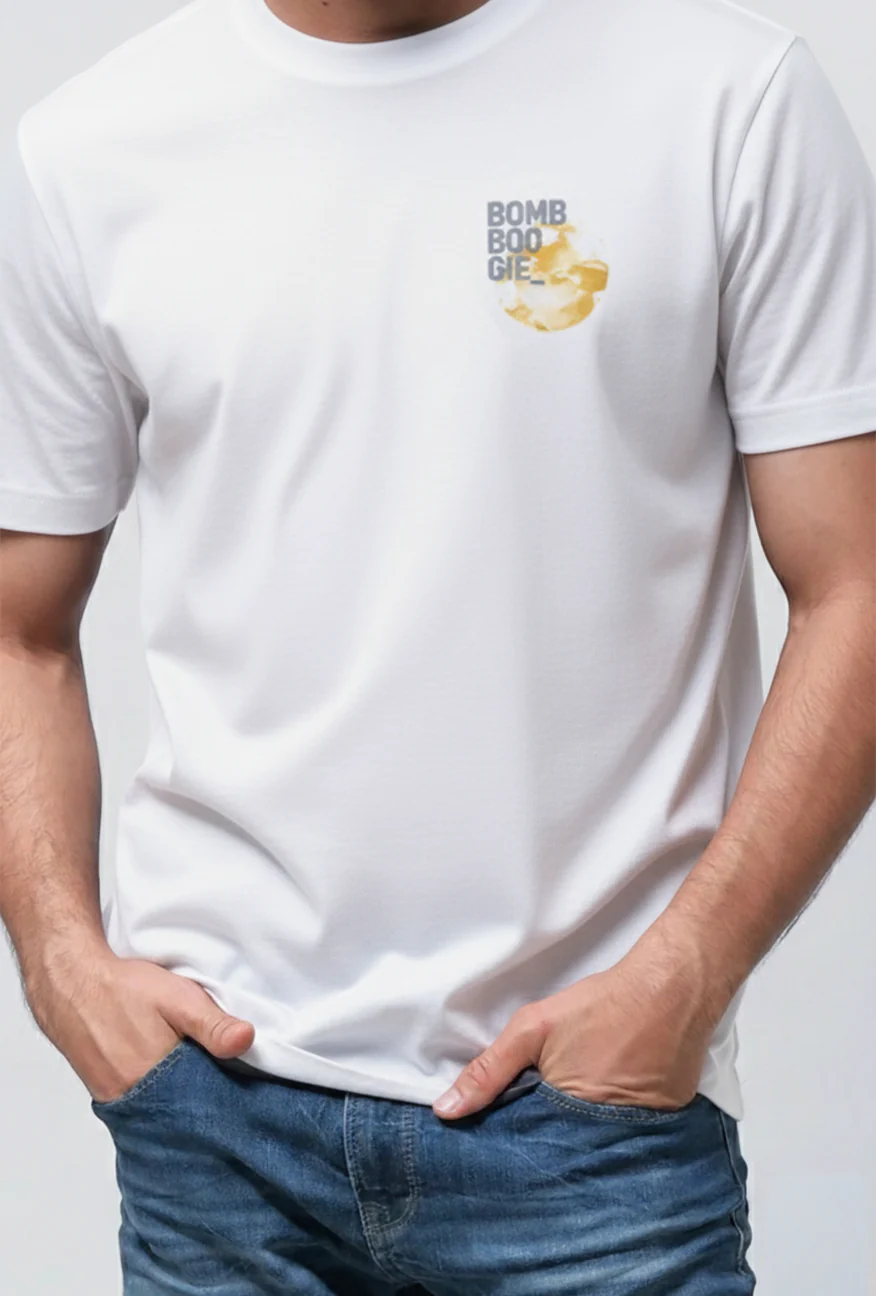 T-Shirt Lengan Pendek Regular Levion Offwhite - Image 4