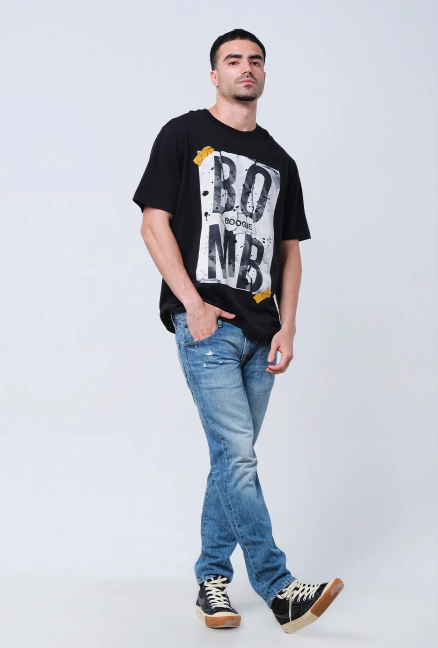T-Shirt Lengan Pendek Regular Lexcon Black 2.0 - Image 2