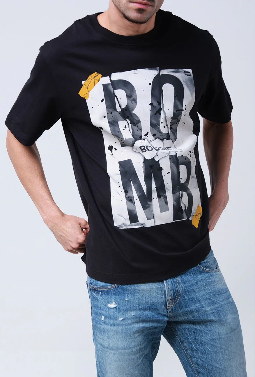 T-Shirt Lengan Pendek Regular Lexcon Black 2.0 - Image 3