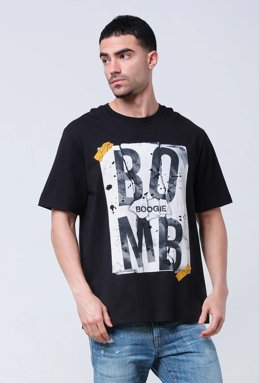 T-Shirt Lengan Pendek Regular Lexcon Black 2.0 - Image 4