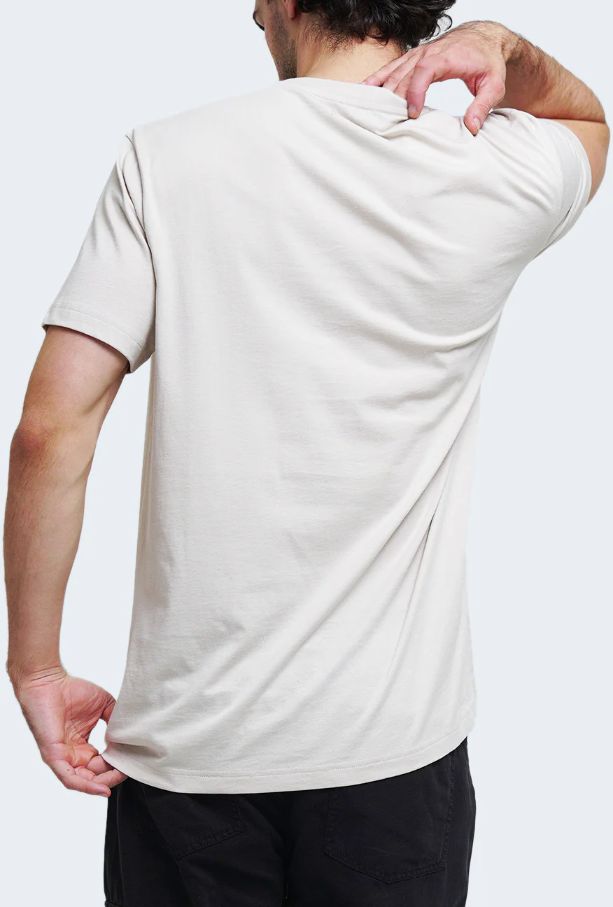 T-Shirt Lengan Pendek Regular Lipsey Light Khaki - Image 3