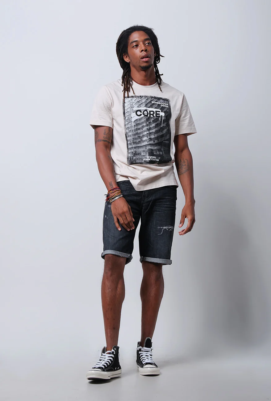 T-Shirt Lengan Pendek Regular Livky Light Khaki - Image 4