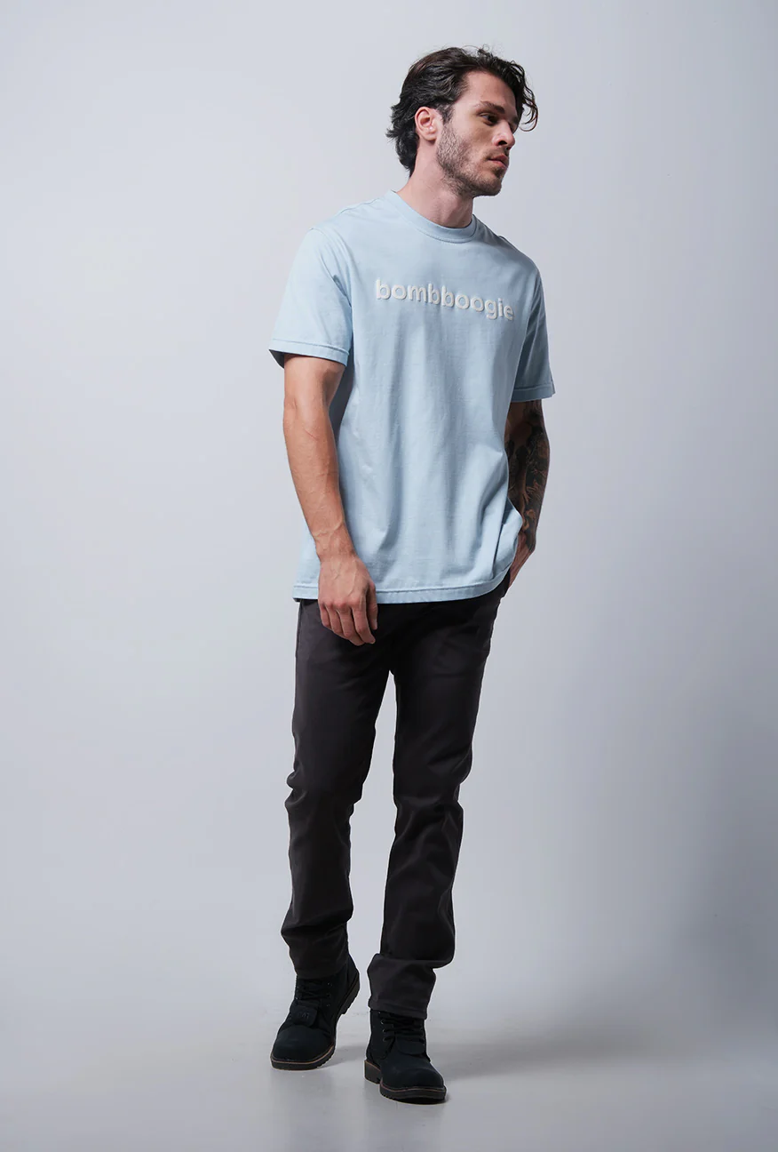 T-Shirt Lengan Pendek Regular Mafel Baby Blue - Image 3
