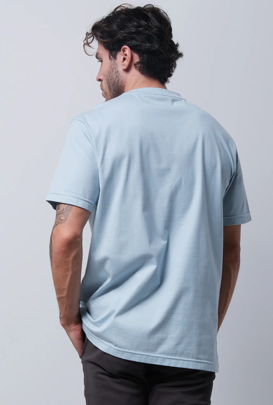 T-Shirt Lengan Pendek Regular Mafel Baby Blue - Image 4
