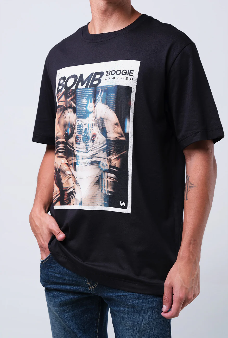 T-Shirt Lengan Pendek Regular Marlon Black 2.0 - Image 5