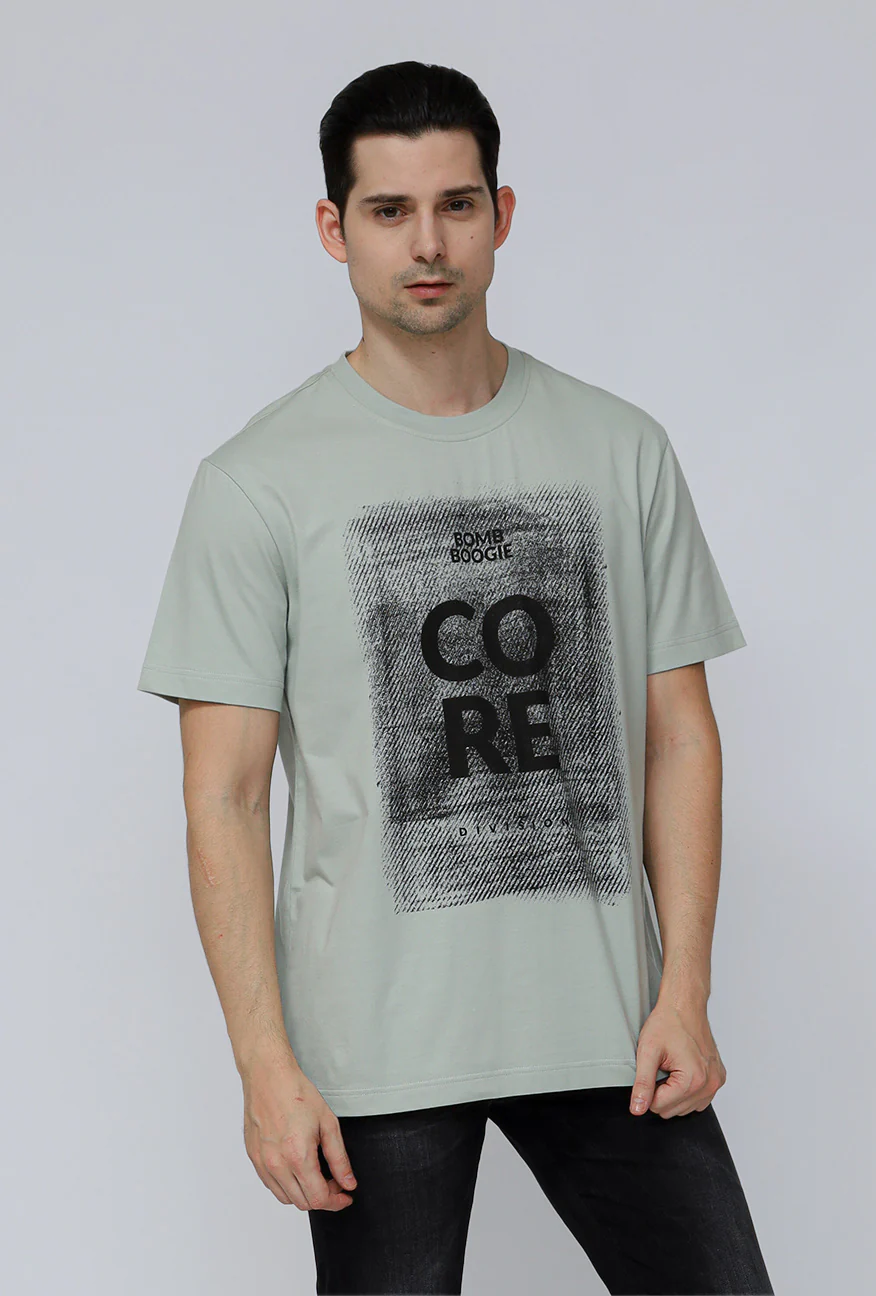 T-Shirt Lengan Pendek Regular Mismith Light Green