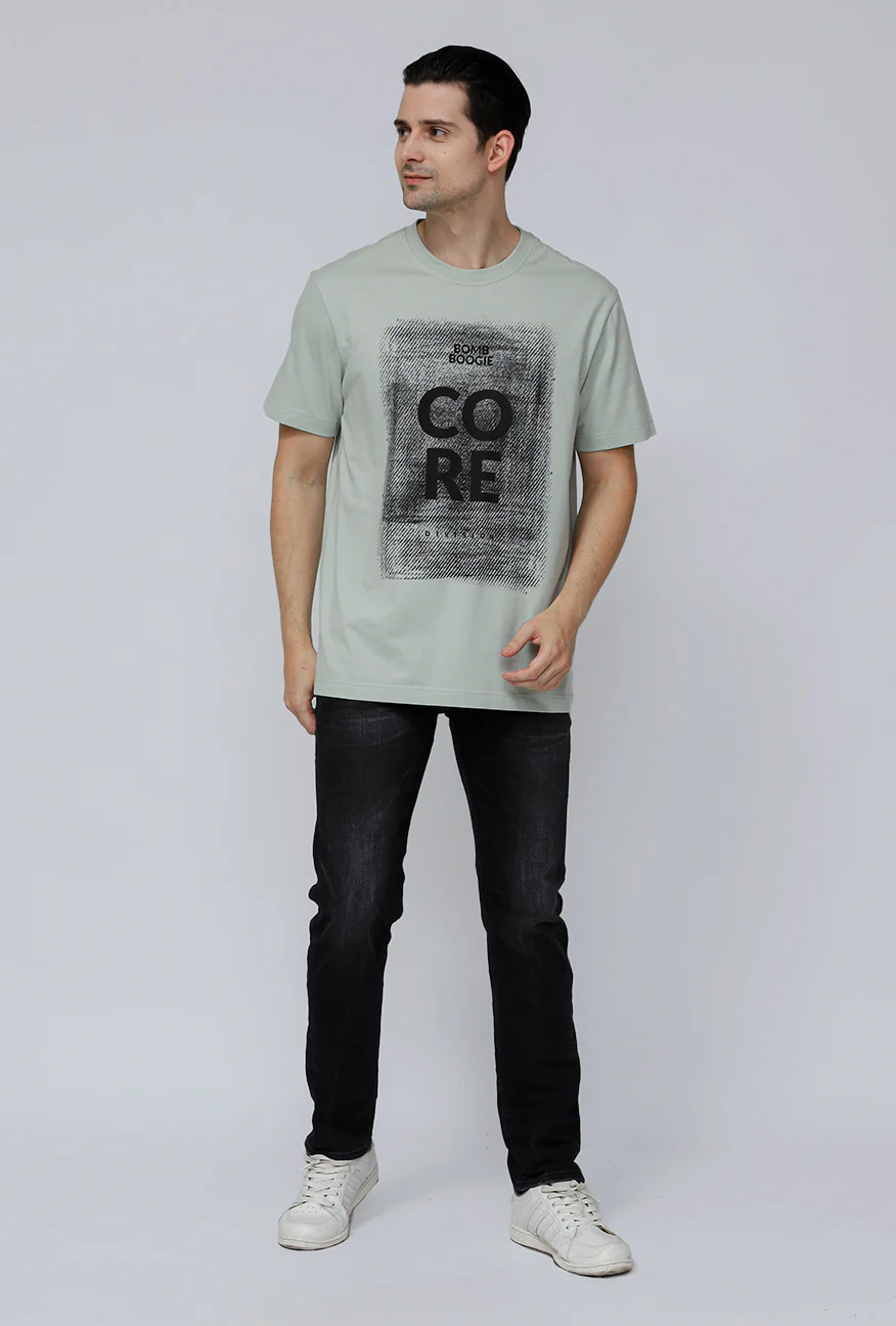 T-Shirt Lengan Pendek Regular Mismith Light Green - Image 2