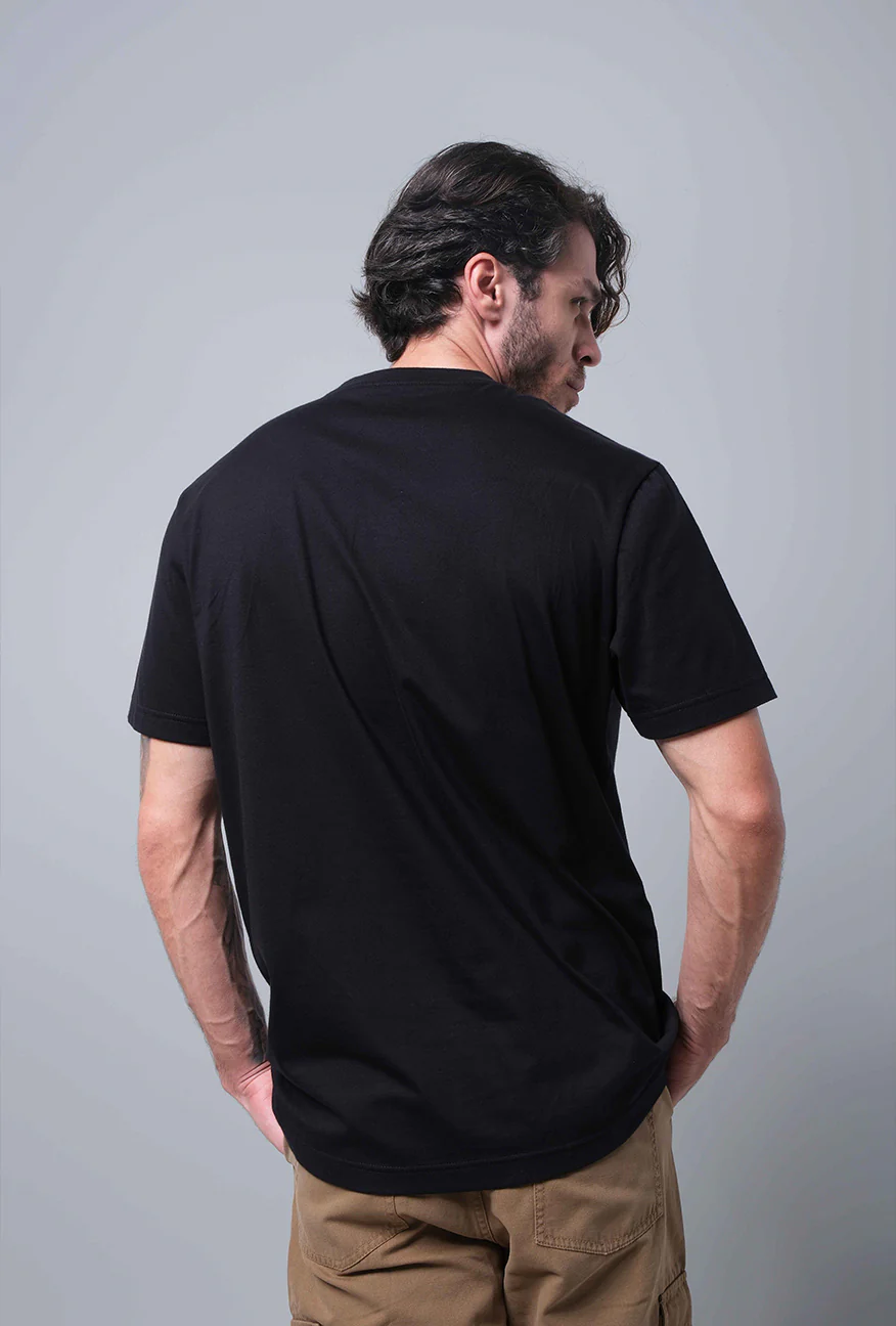 T-Shirt Lengan Pendek Regular Mittle Black - Image 5