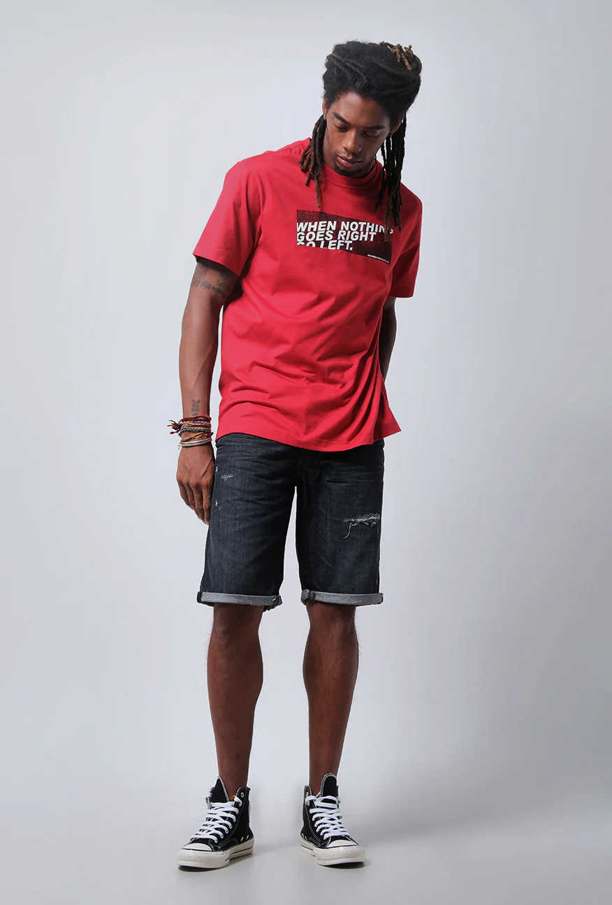 T-Shirt Lengan Pendek Regular Morsein Red - Image 3
