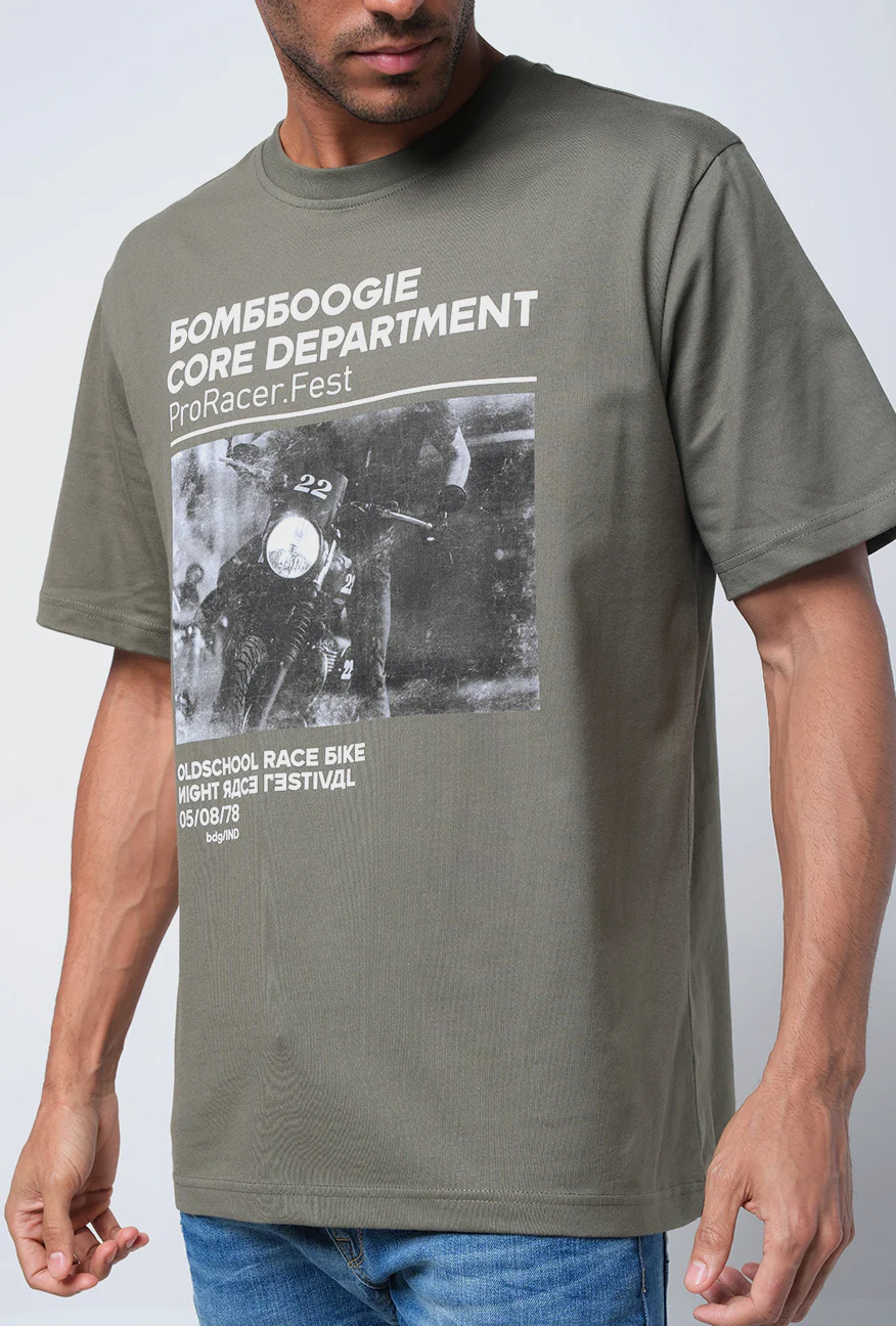 T-Shirt Lengan Pendek Regular Mosley Green - Image 4