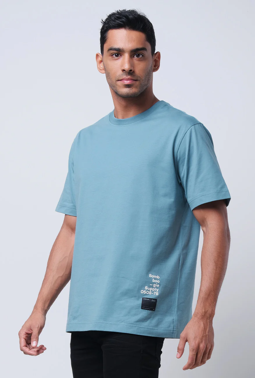 T-Shirt Lengan Pendek Regular Myres Blue Green 2.0 - Image 2