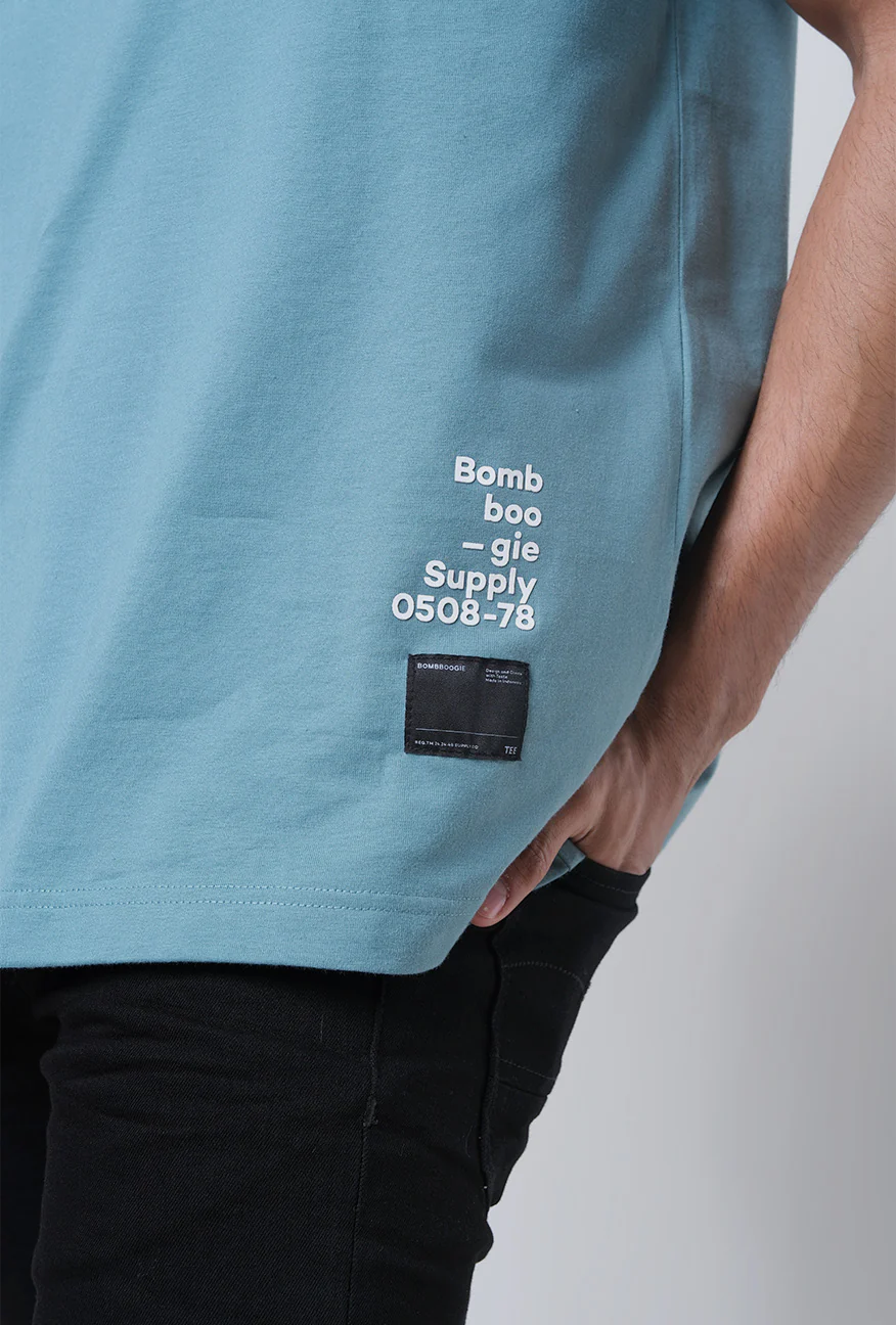 T-Shirt Lengan Pendek Regular Myres Blue Green 2.0 - Image 4