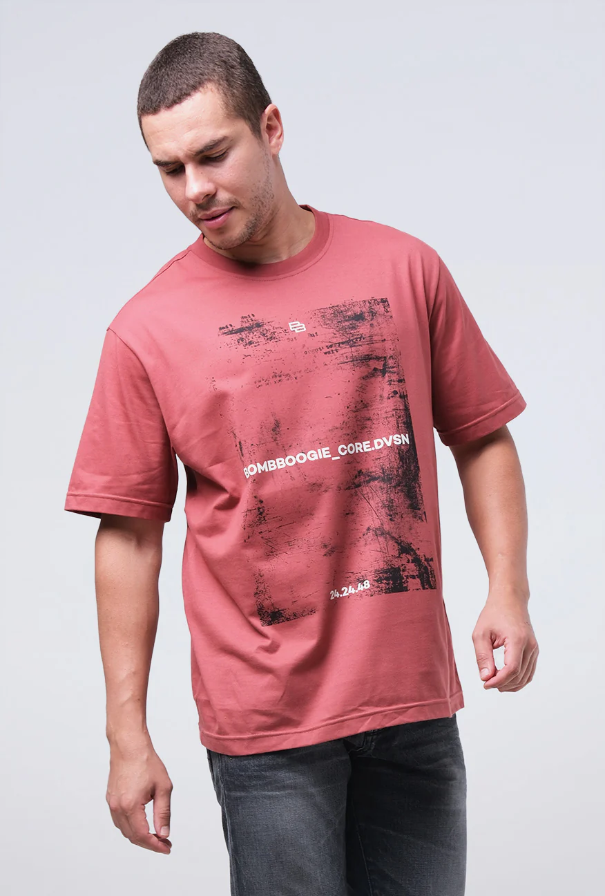 T-Shirt Lengan Pendek Regular Norsfox Dusty Pink 2.0