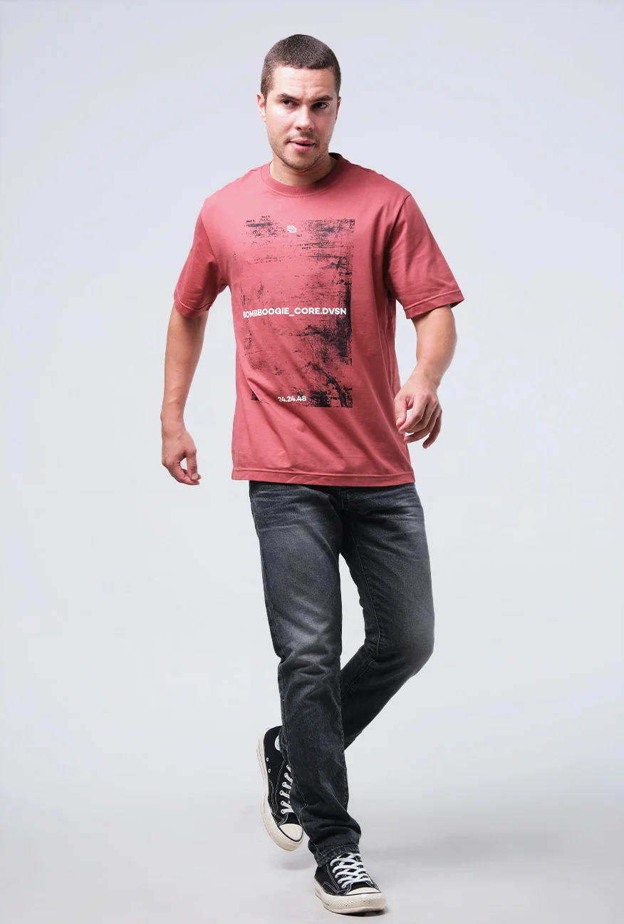 T-Shirt Lengan Pendek Regular Norsfox Dusty Pink 2.0 - Image 2