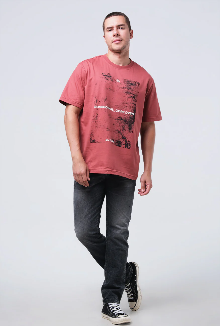T-Shirt Lengan Pendek Regular Norsfox Dusty Pink 2.0 - Image 5