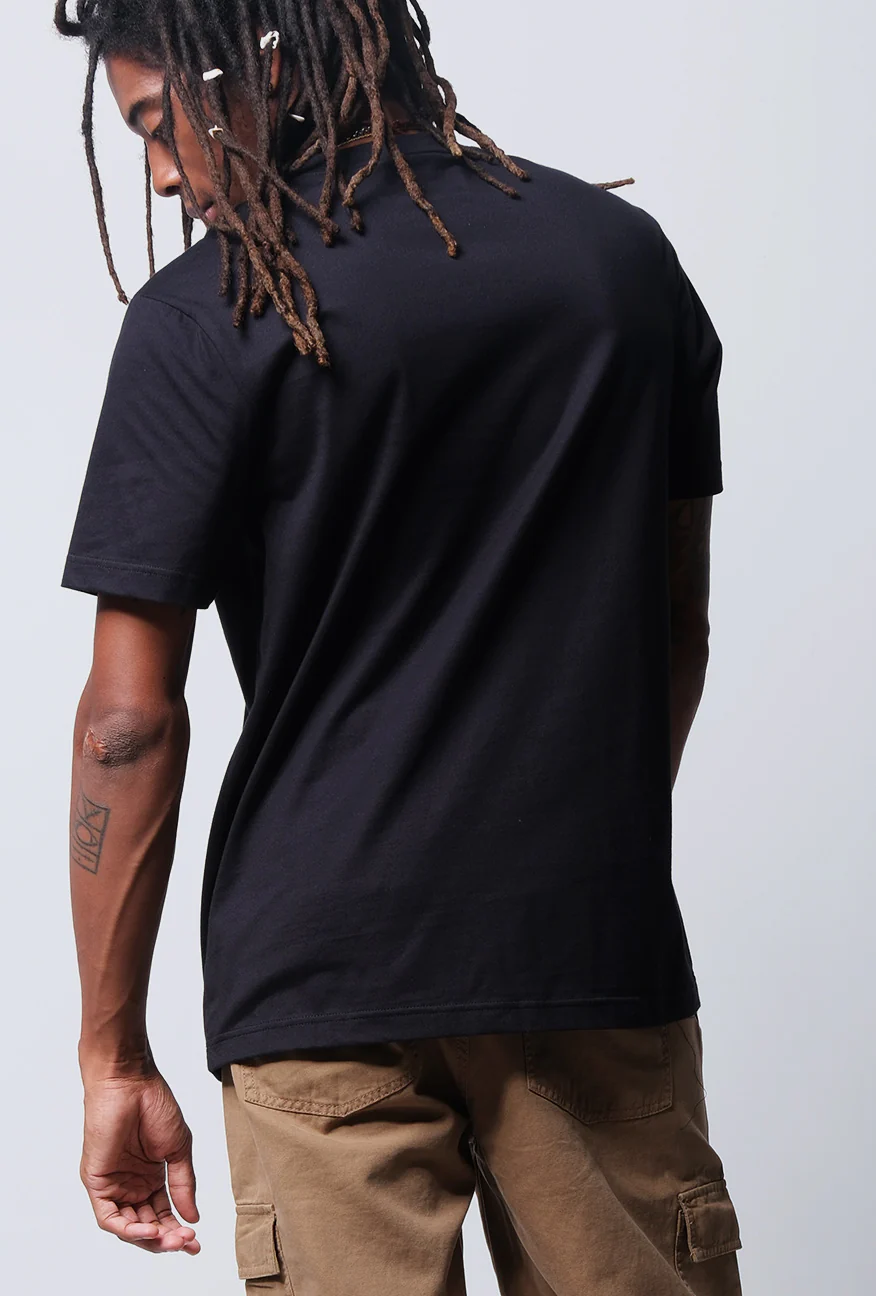 T-Shirt Lengan Pendek Regular Okland Black - Image 3