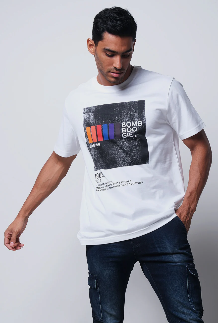 T-Shirt Lengan Pendek Regular Paullman Offwhite