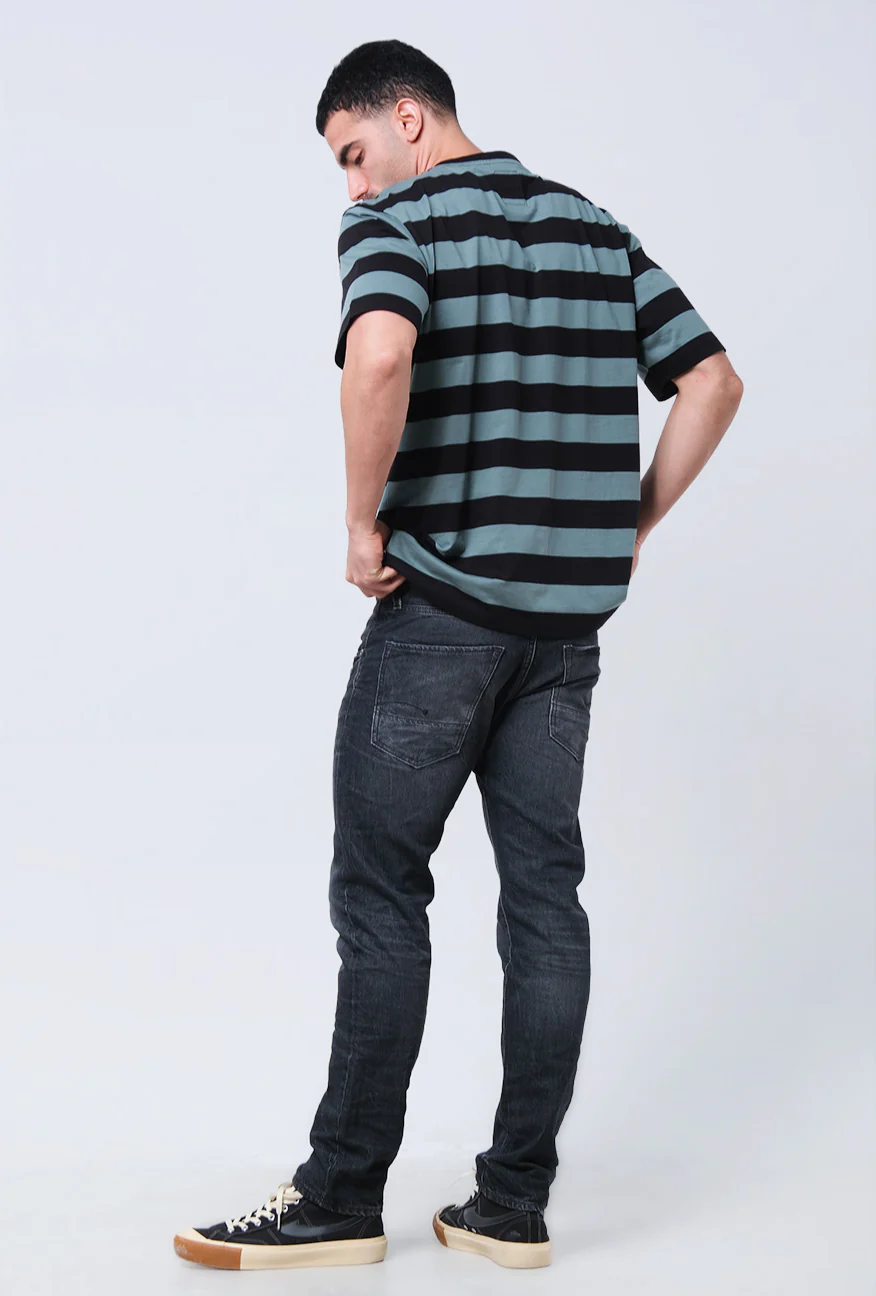 T-Shirt Lengan Pendek Regular Pluff Black Green - Image 5