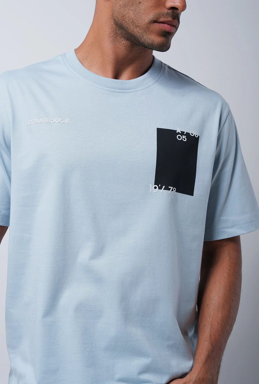 T-Shirt Lengan Pendek Regular Quera Baby Blue - Image 4