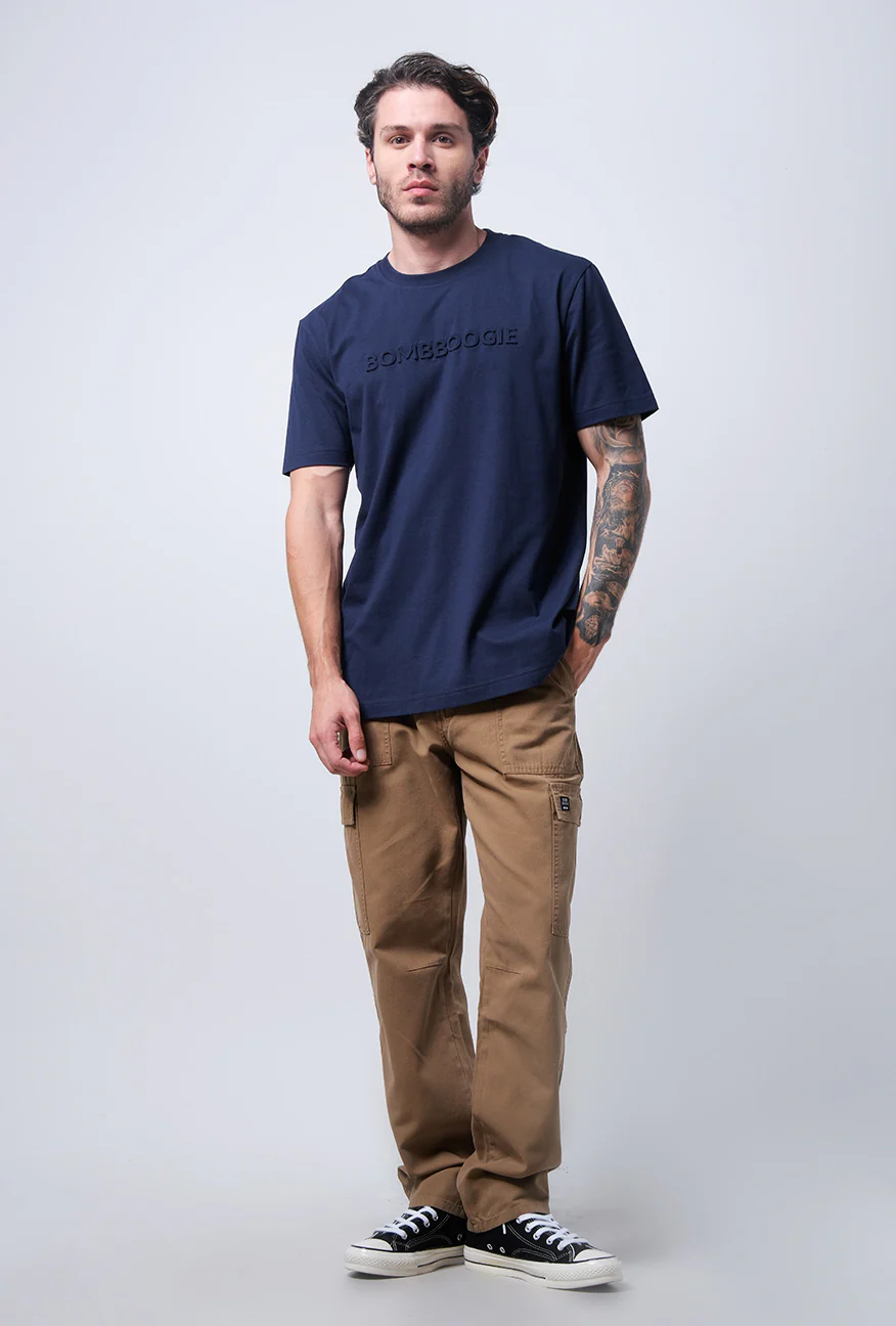 T-Shirt Lengan Pendek Regular Rawson Navy - Image 4